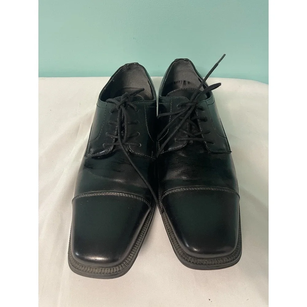 ALFANI MENS BLACK LACE UP DRESS SHOES SIZE 8‎ PRE-OWNEDEXCELLENT CONDITION
